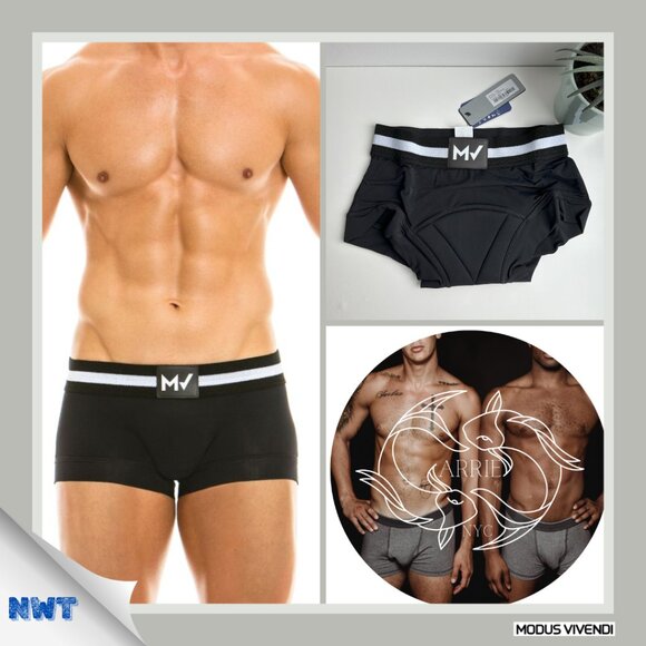 Modus Vivendi - Cycling Boxer Briefs - BLACK (M) - Picture 1 of 7